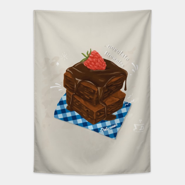 Chocolate brownie or its a sin Tapestry by Evgenija.S