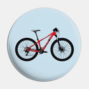 Bicycle cartoon illustration Pin