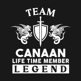 Canaan Name T Shirt - Canaan Life Time Member Legend Gift Item Tee T-Shirt