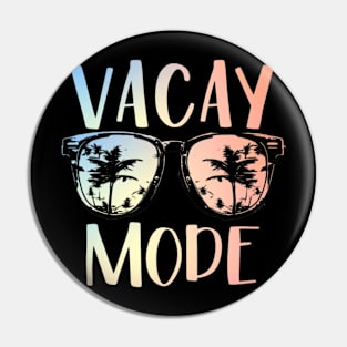 Vacay Mode Retro Vacation Summer Cruise Holiday Vacation Pin