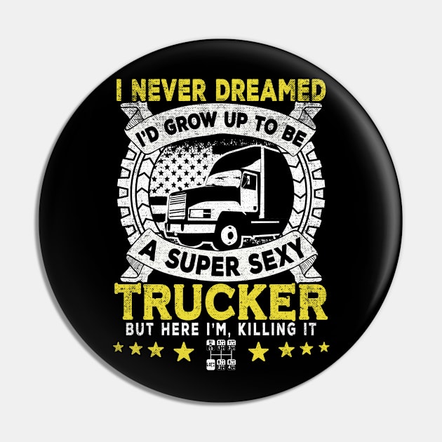 truck driver funny gift for trucker Pin by mohazain