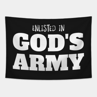 Enlisted in God's Army Tapestry