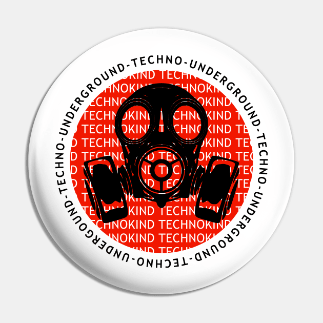 Techno music gasmask Pin by shirts.for.passions