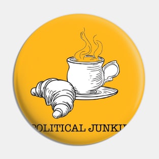 Breakfast Crew Political Junkie 2 sided inspired by Joe Pera Pin