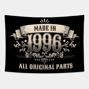 Retro Vintage Birthday Made in 1996 All Original Parts Tapestry