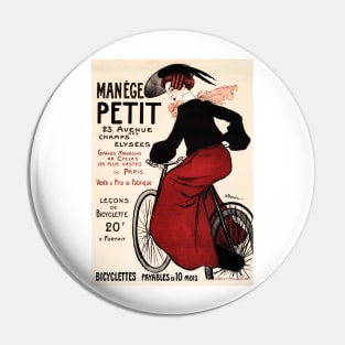 MANEGE PETIT Paris Bicycle Cycles Advertisement Vintage French Pin