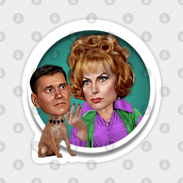 Bewitched - Endora and Darrin Magnet by Zbornak Designs