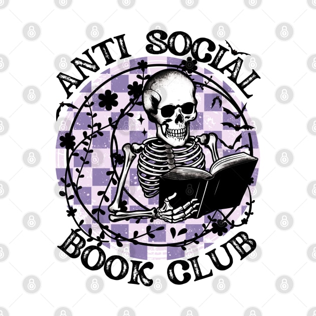 "Antisocial Book Club" Skeleton Reading by FlawlessSeams