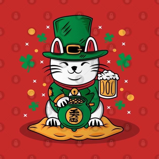 Irish Lucky Cat by carloj1956