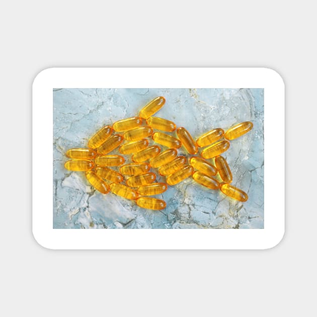 fish oil tablets Magnet by pinkal