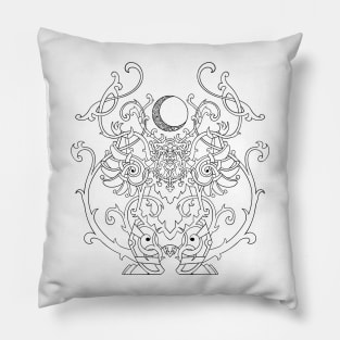 Knotwork Owlbeast Pillow