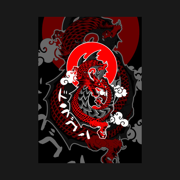 Disover Red Dragon - Oriental Dragon - T-Shirt