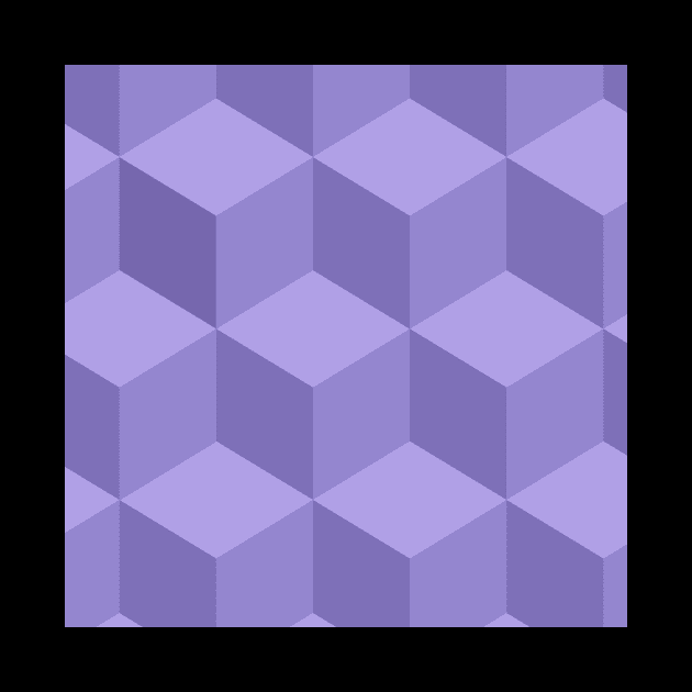 Geometric box purple by Beccasab photo & design