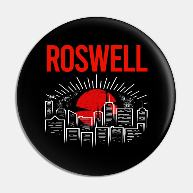 Red Moon Roswell Pin by flaskoverhand