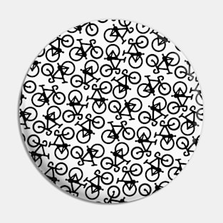 Black Multiple Bikes Pattern Pin