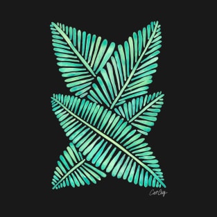 Seafoam Banana Leaves T-Shirt