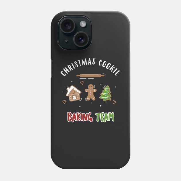 Christmas Cookie Baking Team Gingerbread Phone Case by superdupertees