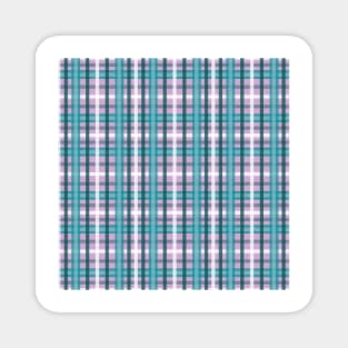 Tartan Pattern Purple and Green Magnet