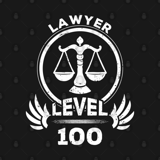 Level 100 Lawyer Gift For Lawyer by atomguy