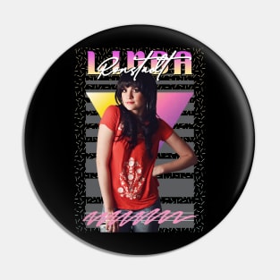 Linda Ronstadt Aesthetic 80s Fan Art Pin