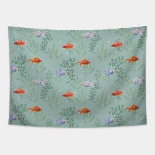 Goldfish Aquarium pattern Tapestry