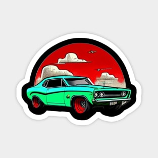 Classic Muscle Car Magnet