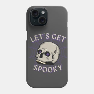 Halloween skull, halloween vintage, let's get spooky Phone Case