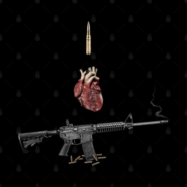 I Love Firearms by Unboxed Mind of J.A.Y LLC 