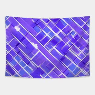 Comic Book Style Purple Brick wall (MD23Bgs008) Tapestry
