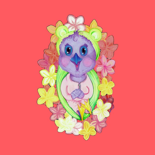 Baby Purple Honey Creeper by johanne6