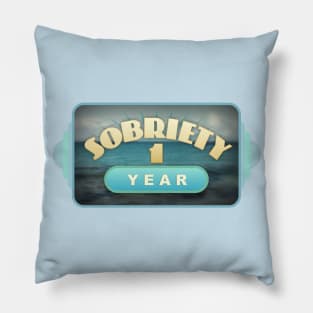 Sober 1 Year Pillow