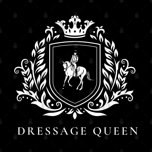 Dressage Queen white design by Heart Horse