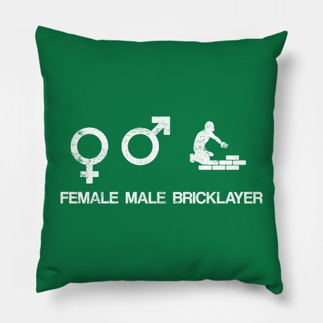 Women Men Bricklayer funny gift idea Pillow by POS