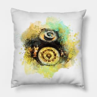 Clock Orloj Prague #prague Pillow