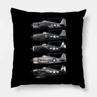 Grumman F6F Hellcat WW2 Fighter aircraft Pillow