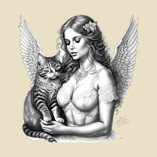 ANGEL & CAT DESIGN T-Shirt