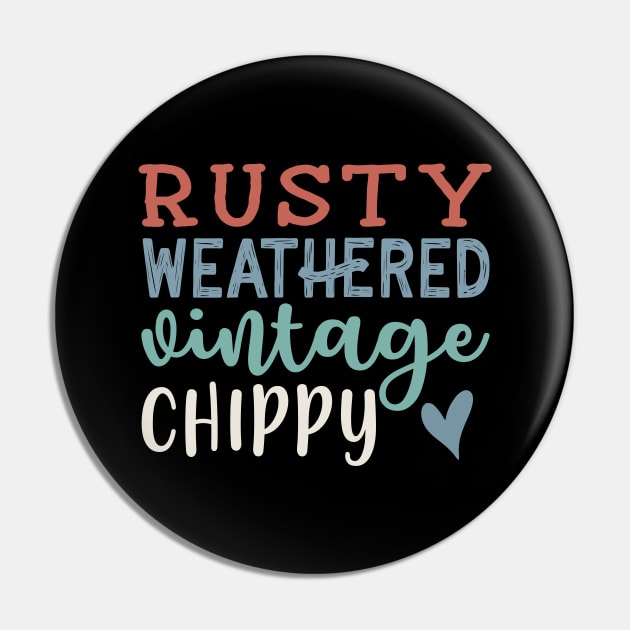 Rusty Weathered Vintage Chippy Antique Thrifting Cute Pin by GlimmerDesigns