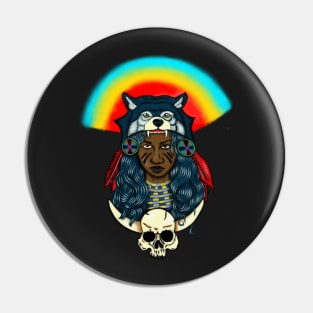 Beautiful Native African Woman Afro Black Pride Pin