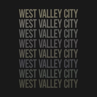 Gray Text Art West Valley City T-Shirt