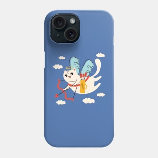 cute cupid cat flying Phone Case