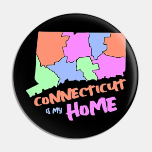 USA state: Connecticut Pin