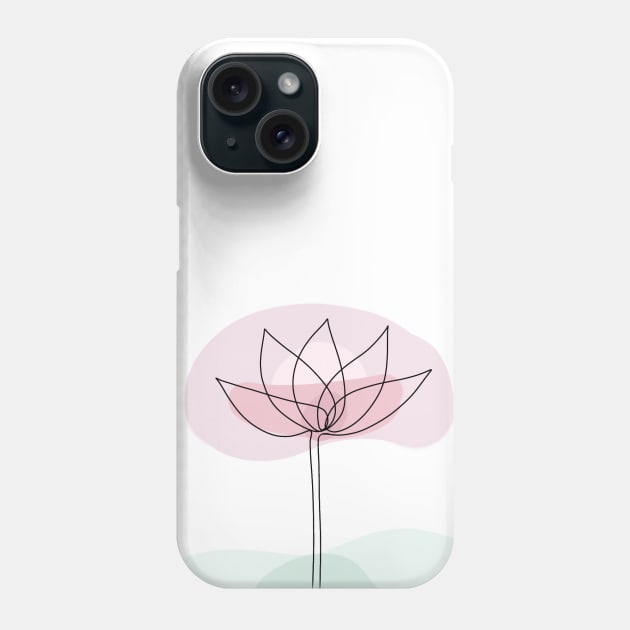 FLOWER - Abstract Line Art Phone Case by Tilila