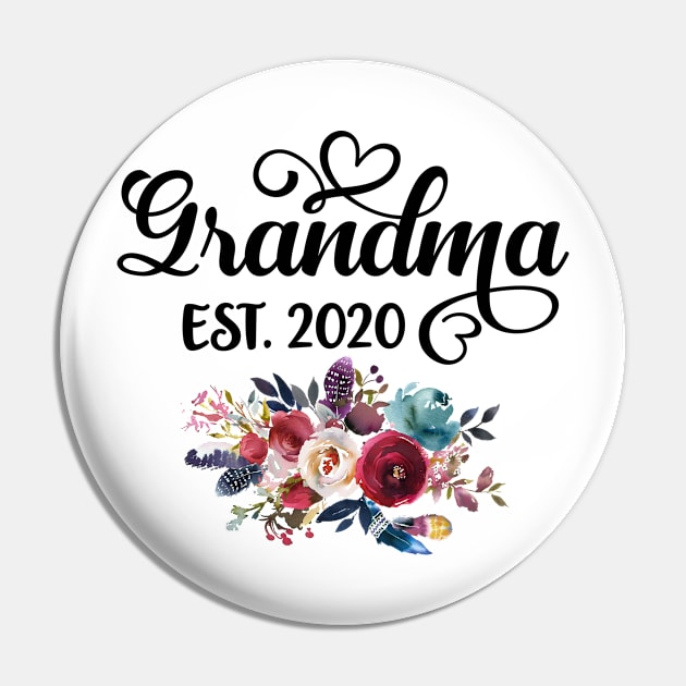 Grandma Est 2020 Pregnancy Announcement Pin by LotusTee