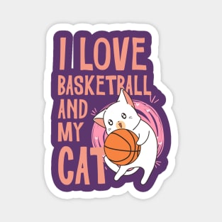 I love Basketball and my cat Magnet