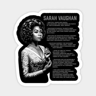 Sarah Vaughan Magnet