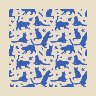 Blue Matisse Cats T-Shirt