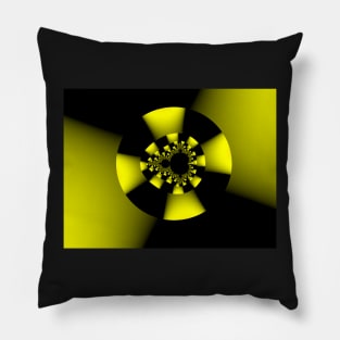 Yellow Cross, Mandelbrot Pillow