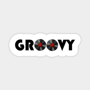 Groovy Records Magnet