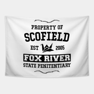 Property of Scofield Fox River State Penitentiary Tapestry