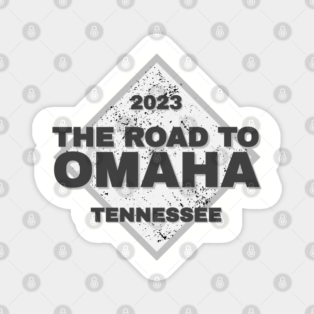 Tennessee Road To Omaha College Baseball 2023 Magnet by Designedby-E